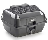 GIVI B45+ Motorcycle Top Case MONOLOCK 45LT BLACK with Plate, Elastic Net and Backrest